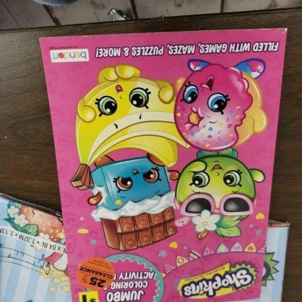 Shopkins Kooky Cookie Table Cover Birthday Party Decorations Napkins Book‎